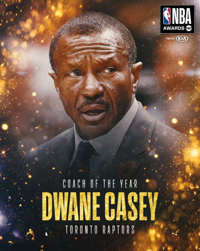 Coach of the year Dwane Casey